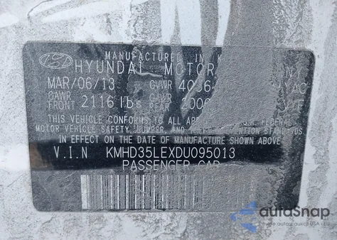 2013 Hyundai Elantra Gt из США, поврежденный, VIN KMHD35LEXDU095013